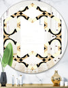 Abstract Retro Geometrical Design VII - Modern Round or Oval Wall Mirror - Hexagon Star