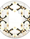 Abstract Retro Geometrical Design VII - Modern Round or Oval Wall Mirror - Hexagon Star