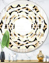 Abstract Retro Geometrical Design VII - Modern Round or Oval Wall Mirror - Whirl