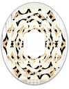 Abstract Retro Geometrical Design VII - Modern Round or Oval Wall Mirror - Whirl