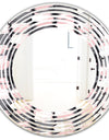 Paint brush strokes pattern - Modern Round or Oval Wall Mirror - Wave