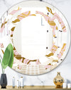 Golden Marble II - Modern Round or Oval Wall Mirror - Space