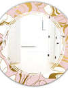 Golden Marble II - Modern Round or Oval Wall Mirror - Triple C