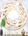 Golden Marble II - Modern Round or Oval Wall Mirror - Whirl