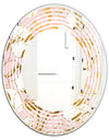 Golden Marble II - Modern Round or Oval Wall Mirror - Wave