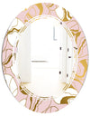 Golden Marble II - Modern Round or Oval Wall Mirror - Triple C