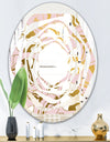 Golden Marble II - Modern Round or Oval Wall Mirror - Whirl