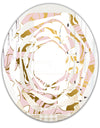Golden Marble II - Modern Round or Oval Wall Mirror - Whirl