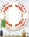 Abstract Retro Geometrical Design IX - Modern Round or Oval Wall Mirror - Space