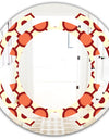 Abstract Retro Geometrical Design IX - Modern Round or Oval Wall Mirror - Space