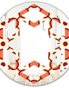 Abstract Retro Geometrical Design IX - Modern Round or Oval Wall Mirror - Hexagon Star