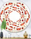 Abstract Retro Geometrical Design IX - Modern Round or Oval Wall Mirror - Whirl