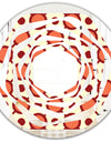 Abstract Retro Geometrical Design IX - Modern Round or Oval Wall Mirror - Whirl