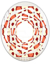 Abstract Retro Geometrical Design IX - Modern Round or Oval Wall Mirror - Whirl