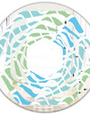 Abstract Design Retro Pattern II - Modern Round or Oval Wall Mirror - Whirl