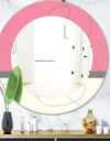 Geometric Neapolitan II - Modern Mirror - Oval or Round Wall Mirror