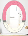 Geometric Neapolitan II - Modern Mirror - Oval or Round Wall Mirror