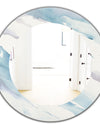 Modern Abstract Drift - Traditional Mirror - Oval or Round Wall Mirror