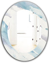 Modern Abstract Drift - Traditional Mirror - Oval or Round Wall Mirror