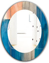 Modern Simply Blue - Modern Mirror - Oval or Round Wall Mirror