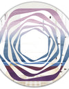Purple Rock Landscape III - Modern Round or Oval Wall Mirror - Whirl
