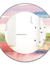 Influence Of Line and Color Gold Bright - Modern Mirror - Oval or Round Wall Mirror