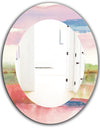 Influence Of Line and Color Gold Bright - Modern Mirror - Oval or Round Wall Mirror
