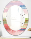 Influence Of Line and Color Gold Bright - Modern Mirror - Oval or Round Wall Mirror