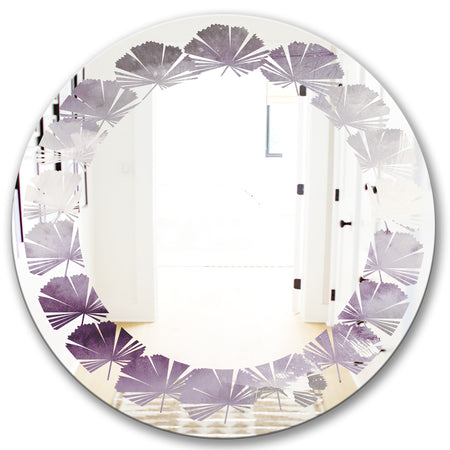 Porch Den 'Midnight At The Lake II Amethyst and Grey - Wall Mirror