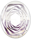 Midnight At The Lake II Amethyst and Grey - Modern Round or Oval Wall Mirror - Whirl