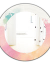 Pink Dream - Modern Mirror - Frameless Oval or Round Wall Mirror