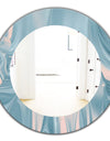 Abstract Water I - Traditional Mirror - Oval or Round Wall Mirror