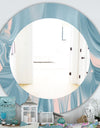 Abstract Water I - Traditional Mirror - Oval or Round Wall Mirror