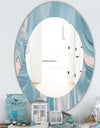 Abstract Water I - Traditional Mirror - Oval or Round Wall Mirror