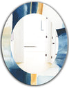 Indigo Panel IV - Modern Mirror - Oval or Round Wall Mirror