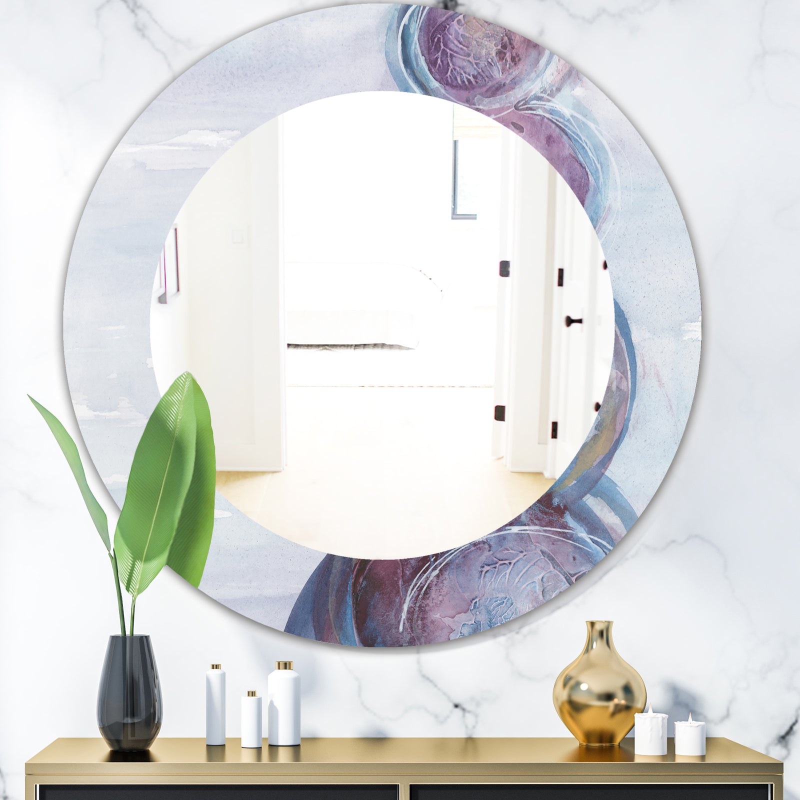 Silver Orchid Alba Modern Bathroom Mirror