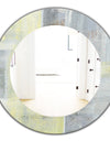 Patchwork Abstract II - Modern Mirror - Oval or Round Wall Mirror