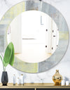 Patchwork Abstract II - Modern Mirror - Oval or Round Wall Mirror