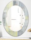 Patchwork Abstract II - Modern Mirror - Oval or Round Wall Mirror