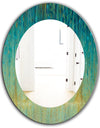 Porch & Den 'Rain Abstract Panel - Modern Bathroom Mirror