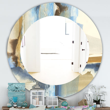 River Run II - Traditional Mirror - Frameless Oval or Round Wall Mirror
