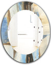 River Run I - Modern Mirror - Frameless Oval or Round Wall Mirror
