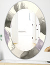 Minimal Geometric Gesture IV - Modern Mirror - Oval or Round Wall Mirror