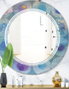 Watercolor Geometrical Circles II - Modern Round or Oval Wall Mirror - Triple C