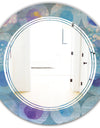 Watercolor Geometrical Circles II - Modern Round or Oval Wall Mirror - Triple C