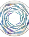 Watercolor Geometrical Circles II - Modern Round or Oval Wall Mirror - Whirl