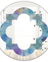 Watercolor Geometrical Circles II - Modern Round or Oval Wall Mirror - Quatrefoil