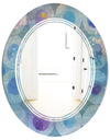 Watercolor Geometrical Circles II - Modern Round or Oval Wall Mirror - Triple C