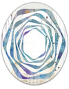 Watercolor Geometrical Circles II - Modern Round or Oval Wall Mirror - Whirl