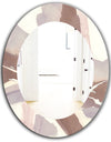 White and Placid I Blush - Traditional Mirror - Oval or Round Wall Mirror